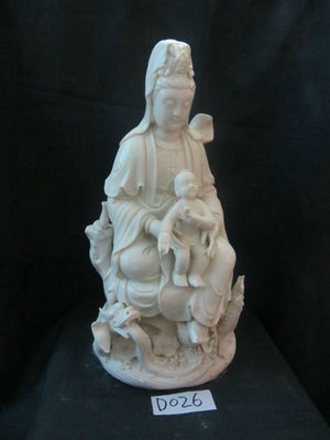 【精典家居寶貝(送子觀音擺飾)白瓷工藝批發D026】價格,廠家,圖片,塑料、樹脂工藝品,德化縣印藝印刷有限責任公司-